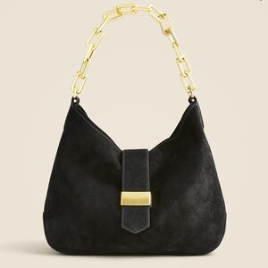 J. Crew RETAIL Berkeley chainlink shoulder bag in suede